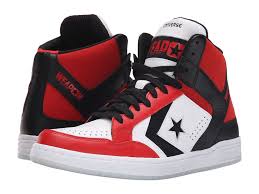 Black And White Chucks Mens Converse Weapon Mid 86 Mens 11 Black Red 150527c Vintage New Converse Weapon Red And Black Shoes Black Lace Shoes