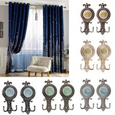 A wide variety of window curtain hooks options are available to you, such as plastic, metal. Pair Double Crochet Window Curtain Hooks Drape Blind Hanger With Gemstone Buy At A Low Prices On Joom E Commerce Platform