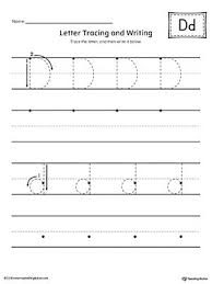 Letter D Tracing And Writing Printable Worksheet Writing Practice Worksheets Writing Practice Letter D Worksheet