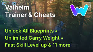 Cheat in this game and more with the wemod app! Valheim Trainer 14 Cheats Instant Skill Level Up Unlock All Blueprints Stealth Mode 11 More Youtube