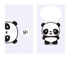Print for textile, cloth, wallpaper, scrapbooking. Panda Kawaii Wallpapers Phone Wallpaper Cave