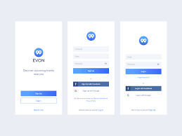 Use the app to locate a sign up and sign up for events and opportunities. Event App Sign Up Log In Screens By Simantoo On Dribbble
