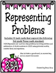 Includes 16 Task Cards That Support The Following 3rd Grade Texas Math Standard 3 5a Represent One And Two Step Problem Number Line Texas Math Math Standards