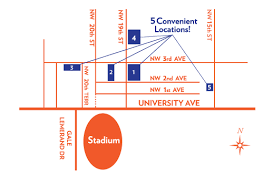 tailgating lots next to ben hill griffin stadium for gator