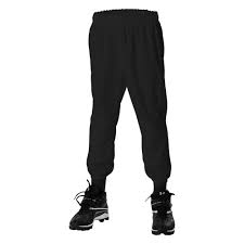 Alleson Athletic Aallbdk2blkxsm Youth Pull Up X Small Black Baseball Pants