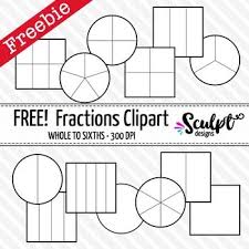Basic Shapes Clip Art Black And White Free Fractions Clipart Black White Outlines Perfect For Printing This Is A Set Of Square A Free Fraction Worksheets Fractions Worksheets Math Fractions