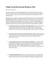 Sep 17, 2020 · an essential question to ask while creating your restaurant business plan is, who are the people that are going to eat at your restaurant? Ethnic Food Restaurant Business Plan Business Plan Startup Company