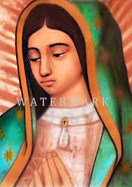 Madonna di Guadalupe DOWNLOAD DIGITALE Personalizzato "Pittura ad olio  digitale"