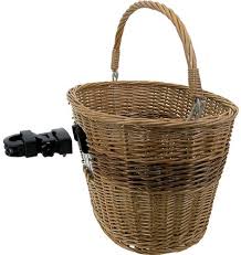 Adds charm to any bicycle and is very functional! Quick Release Wicker Cycling Basket