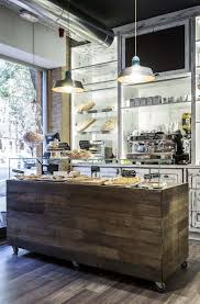 Unconventional Inspiration Picture This Beautiful Wood Pastry Case As A Planter With Casters It Would Be Mova Rustic Coffee Shop Bakery Interior Cafe Decor