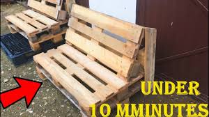 See 80 pallet projects that are affordable and diy friendly. Hot To Make Pallet Bench Under 10 Minutes 2019 Without Finishing And Painted Youtube