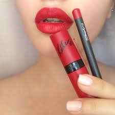 Rimmel Kate Matte Lipstick In Kiss Of Life 111 Mac Cherry Lip Liner W Rimmel Kate Moss Collection Kiss Of Life All Things Beauty
