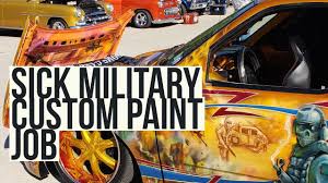 Military Custom Painted Low Rider Truck Airbrush Automotive Paint Job Airbrush Custom Usa Paint Artwork For Make Custom Paint Jobs Car Paint Colors Paint Job