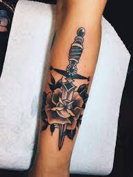 Black And Grey American Traditional Old School Tattoo On Guccidude By Zak Anderson Hopeless Ink Vancouver Washington Tattoos Sick Tattoo Inner Arm Tattoo