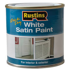 rustins whisw1000 white satin paint 1 litre