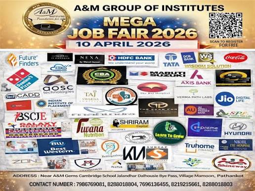National Mega Job Fair 2026 — Rajyashastra Career Connect, Kaunterpur, Pathankot, Punjab, India