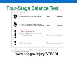 Image result for Four-Stage Balance Test