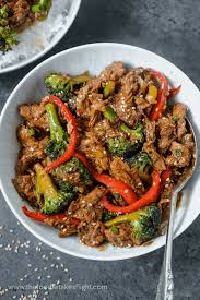 Add the beef in as even a layer as possible, taking care not to overlap the pieces too much. Chinese Style No Beef And Broccoli Vegan The Foodie Takes Flight
