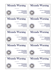 The miranda warning requirement arises if the suspect is subject to any kind of custodial interrogation. (for situations in which the warning isn't necessary, see exceptions to the miranda rule. Miranda Warning Card Printable Fill Online Printable Fillable Blank Pdffiller