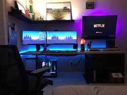 The Unproductive Productivity Setup Computer Gaming Room Gaming Room Setup Video Game Room Design