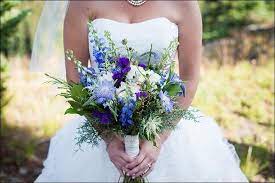 Blue flowers for weddings and events. Wildflower Wedding Bouquet Bright Blue And Purple Wildflower Bouquet Blue Wedding Flowers Wildflower Wedding Wildflower Wedding Bouquet