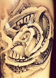 Trash polka skull tattoos for men. 25 Money Rose Tattoos Design For Sleeve