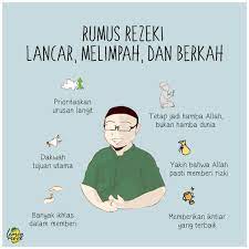 Allah akan memberikan rezeki sesuai dengan apa yang dikerjakannya. Rumus Rezeki Lancar Melimpah Dan Berkah
