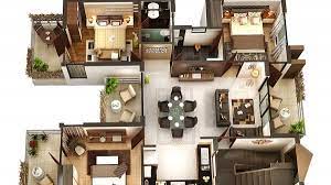 Ukuran kamar yang ideal untuk denah rumah 1 lantai 3 kamar tidur yakni semuanya sebesar 3 m x 3 m. 10 Contoh Denah Rumah Minimalis 3 Kamar Tidur 3d