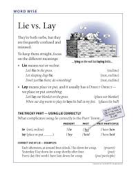 Free Grammar Poster Lie Vs Lay Learn English English Language Learning Teaching English