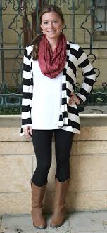Black White Stripe Cardigan Outfits Pinterest Stripe Cardigan Outfit Striped Sweater Outfit White Striped Dress Outfit