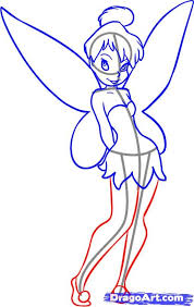 How To Draw Tinkerbell Step By Step Disney Characters Cartoons Draw Cartoon Characters Free On Tinkerbell Drawing Disney Character Drawings Fairy Drawings Drawing tinker bell requires paying attention to subtleties like the round cheeks, slanted eyes and wide hips. pinterest