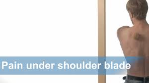 Cracking your shoulder blades can help relieve pressure and alleviate pain caused by physical. Pain Under The Shoulder Blade Relieve It Yourself