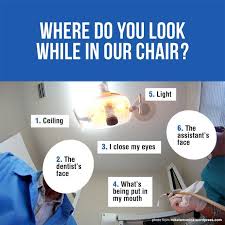 Where Do You Look While You Are In The Dental Chair 1 Ceiling 2 The Dentist S Face 3 You Close Your Eyes 4 What S Be Dental Jokes Dental Fun Dental Humor