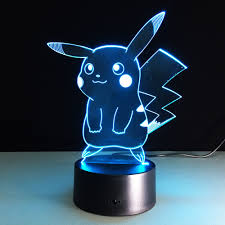 Pokemon 3d Usb Led Pikachu Night Light Neato Matrix