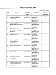 Terkadang ada beberapa dokumen yang mungkin anda butuhkan dari pihak lain ataupun dari perusahaan lain. Tanda Terima Surat Dinas