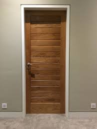 Flush Architrave Solid Oak Door Wood Doors Interior Bedroom Door Design Flush Door Design