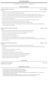 Professional project manager resume examples & samples. Logistics Project Manager Resume Sample Mintresume