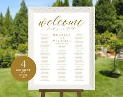 Gold Wedding Seating Chart Welcome Seating Chart Template Engagement Seating Chart Seating Board Find Your Seat Sign Wpc_493
