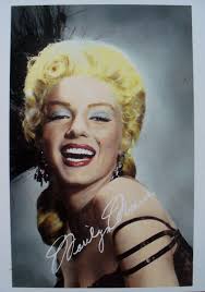 MARILYN MONROE- Iconic vintage tinted photo postcard
