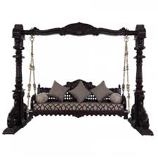 Antique Reproduction Jhula Beach Style Indoor Swings Big Jhoola Swing Big Jhula Swing Bird Design Jhula Swing Wooden Swings Carved Furniture Marble Carving