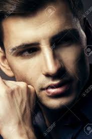 Portrait Of Handsome Young Man, Sexy Guy Looking At Camera Stock Photo,  Picture and Royalty Free Image. Image 21375442.