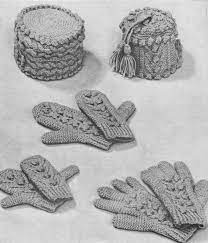 Womens Childrens Aran Hat Gloves And Mittens Knitting Etsy Aran Knitting Patterns Aran Hat Knitting Patterns