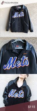 Nike Mets Leather Wool Baseball Varsity Jacket Baseball Varsity Jacket Clothes Design Varsity Bomber Jacket