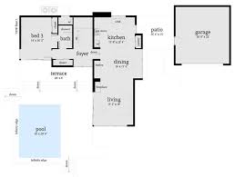 Feet up to 6000 sq. 3 Bedroom Modern House Plan 2269 Sq Ft 3 Bathroom