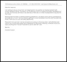 Professional organizations (law firms, consulting firms, medical schools, etc.) may be expecting a formal letter. Medical Assistant Resignation Letter Example Letter Samples Templates