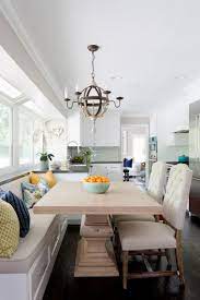 Shaped kitchen table sets booth style kitchen table. Blackband Design Transitional Dining Room Rustic Farmhouse Kitchen Banquette Seating In Kitchen