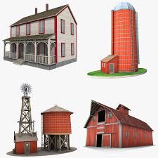 Farm Buildings 3d Model Farm Buildings Building 3d Model