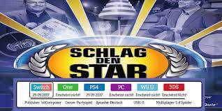 ʃlaːk deːn ʁaːp, german for beat (the) raab) was a live game show that was televised by german television channel prosieben on saturday evenings from september 2006 until december 2015. Schlag Den Star Nintendo Switch Test Review Genkino De