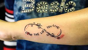 Yazili Sonsuzluk Dovme Modeli Tesettur Giyim Infinity Tattoos Tattoos Tattoos For Guys