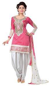 Pink Salwar Suit Women Cotton Dress Dress Materials Fashion